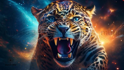 Mayan Cosmic Jaguar Illustration